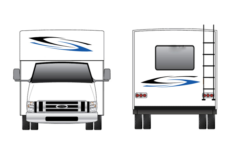 Replacement front & back decals for RV Motorhome Class C (Kit RG15002)