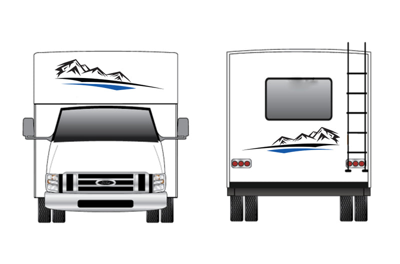 Replacement front & back decals for RV Motorhome Class C (Kit RG15004)