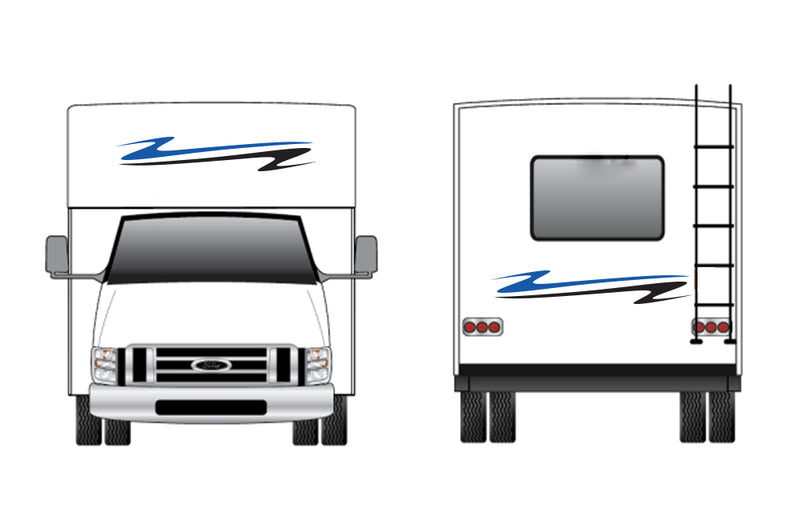 Replacement front & back decals for RV Motorhome Class C (Kit RG15008)