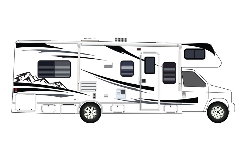 Replacement graphics decals for RVs Motorhome Class C (kit RG15004)