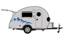 Replacement graphics decals for RVs Teardrop Trailers (kit RG15023)