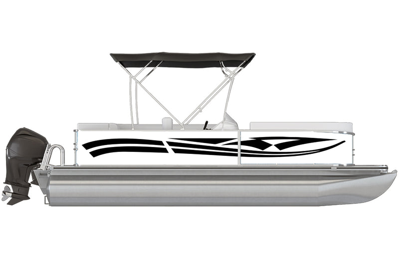 Replacement graphics decals for pontoon boat (Kit RG25004)