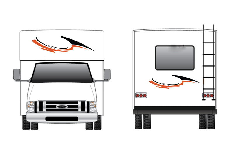 Replacement front & back decals for RV Motorhome Class C (Kit RG15006)