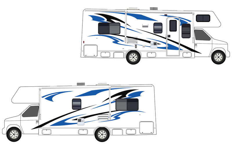 Replacement graphics decals for RVs Motorhome Class C (kit RG15002)