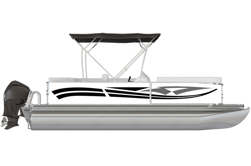 Replacement graphics decals for pontoon boat (Kit RG25004)