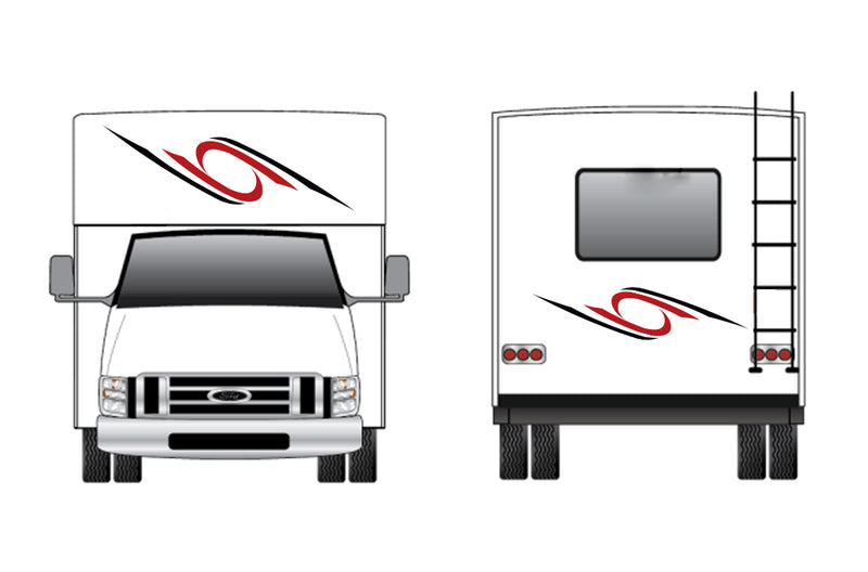 Replacement front & back decals for RV Motorhome Class C (Kit RG15005)