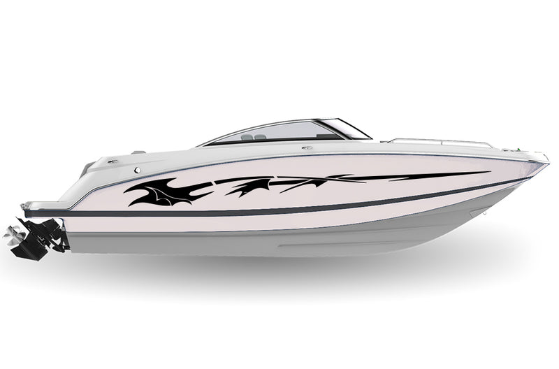 Boat Racing Decal Replacement graphics decals for Bowrider boat (Kit RG25010)