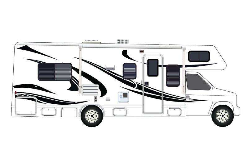 Replacement graphics decals for RVs Motorhome Class C (kit RG15007)