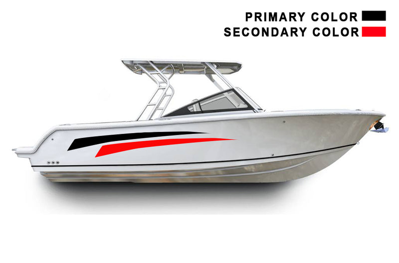 Replacement graphics decals for walkaround boat (Kit RG25009)