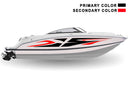 Replacement graphics decals for Bowrider boat (Kit RG25003)