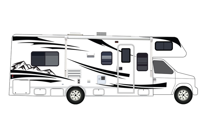 Replacement graphics decals for RVs Motorhome Class C (kit RG15004)