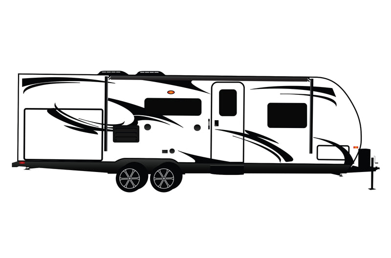 Replacement graphics decals for RVs Travel Trailer (kit RG15006)