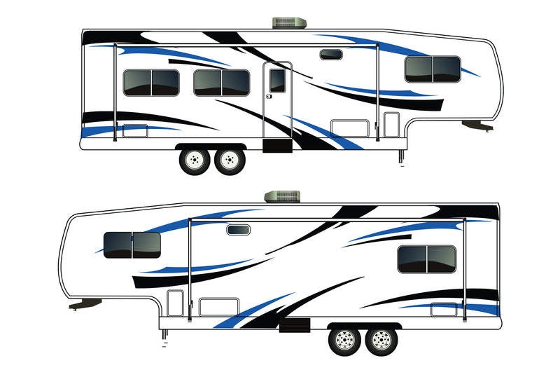 Replacement graphics decals for RVs Fifth-Wheels (kit RG15003)