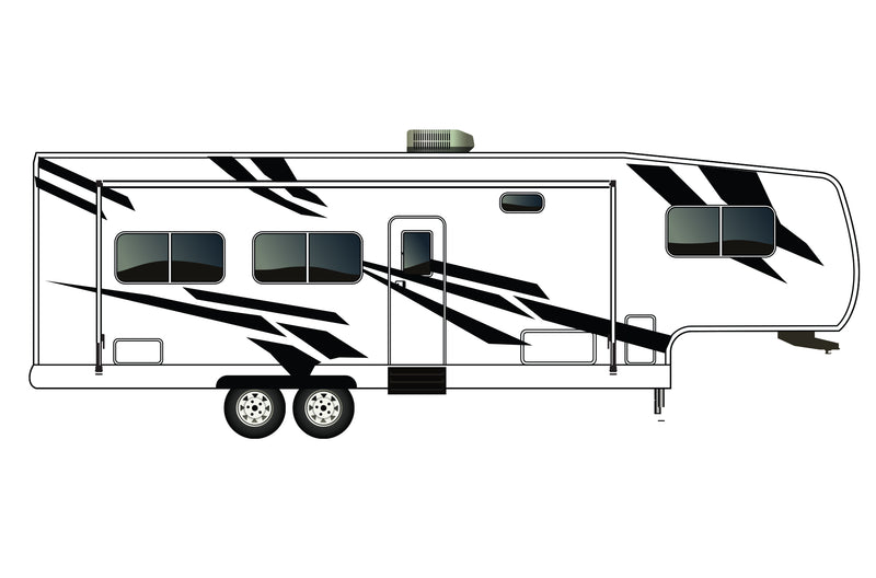 Replacement graphics decals for RVs Fifth-Wheels (kit RG15000)