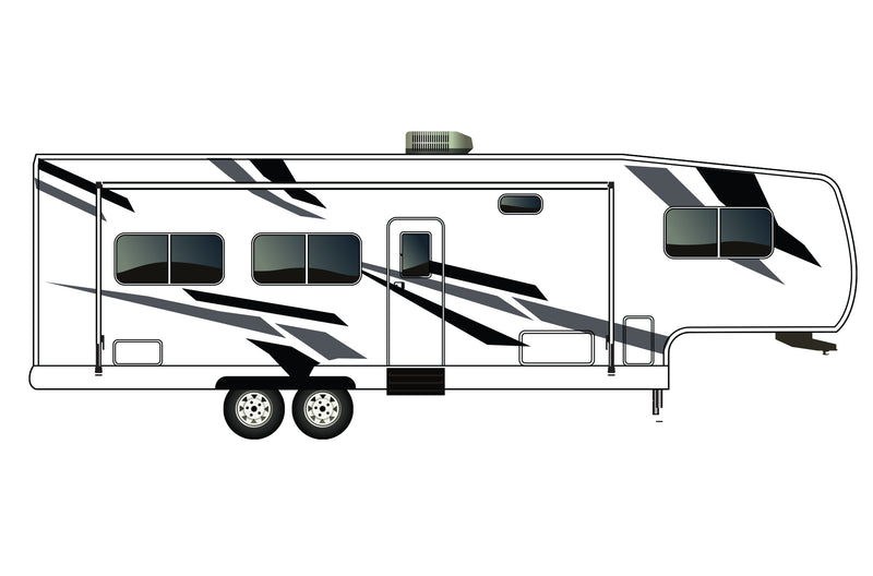 Replacement graphics decals for RVs Fifth-Wheels (kit RG15000)