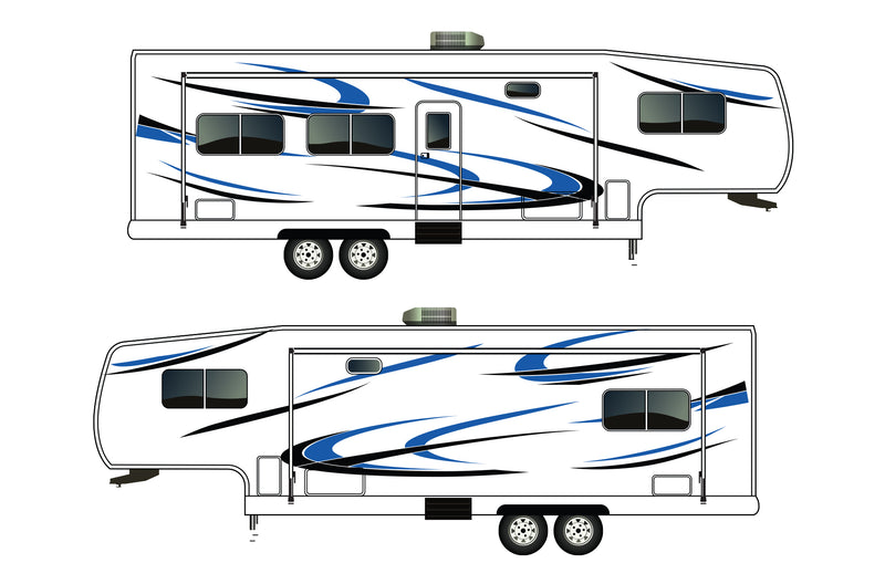 Replacement graphics decals for RVs Fifth-Wheels (kit RG15001)