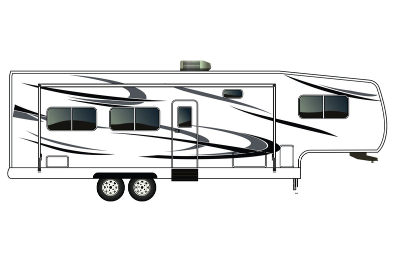 Replacement graphics decals for RVs Fifth-Wheels (kit RG15001)