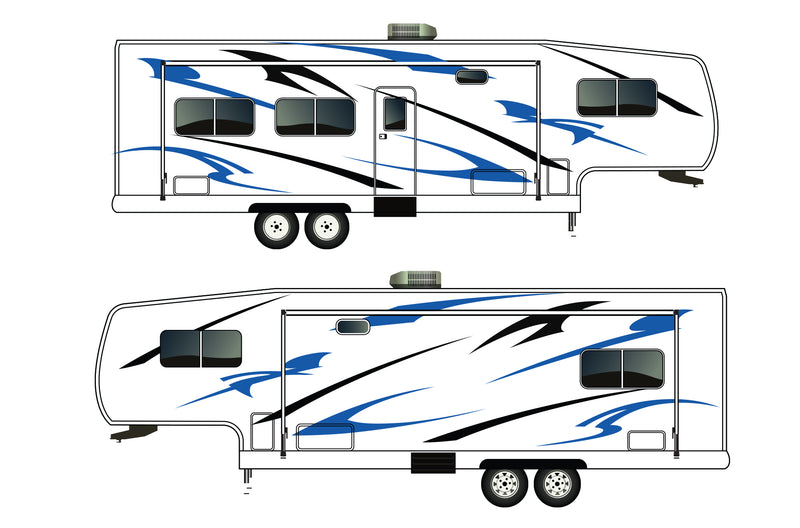 Replacement graphics decals for RVs Fifth-Wheels (kit RG15002)