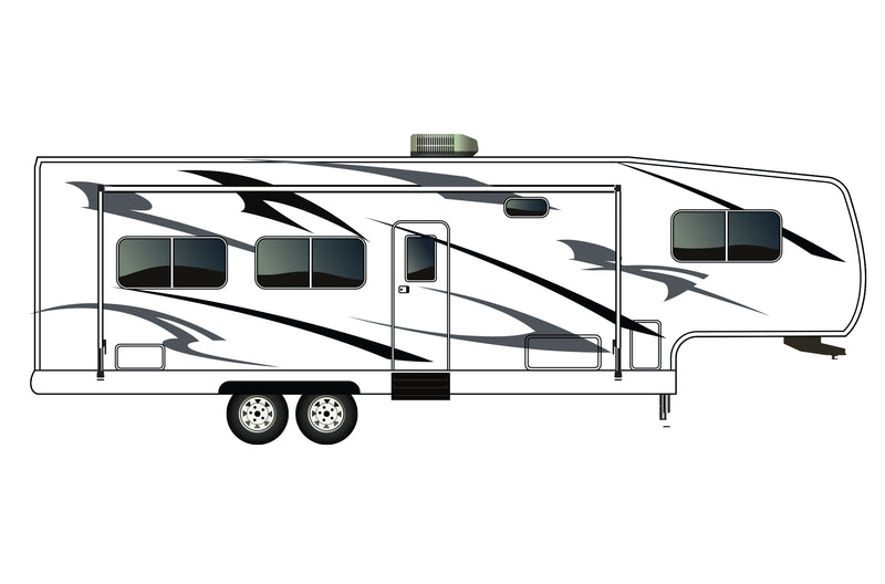 Replacement graphics decals for RVs Fifth-Wheels (kit RG15002)