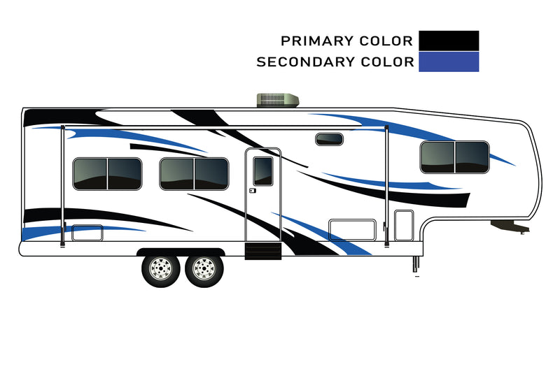 Replacement graphics decals for RVs Fifth-Wheels (kit RG15003)