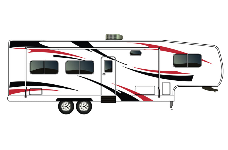 Replacement graphics decals for RVs Fifth-Wheels (kit RG15003)