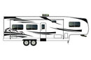 Replacement graphics decals for RVs Fifth-Wheels (kit RG15004)