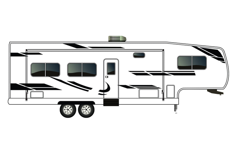 Replacement graphics decals for RVs Fifth-Wheels (kit RG15005)