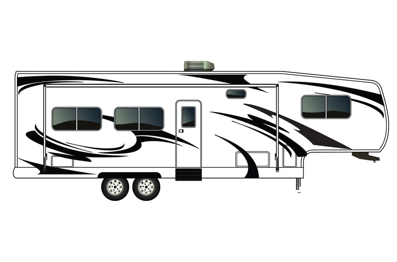 Replacement graphics decals for RVs Fifth-Wheels (kit RG15006)