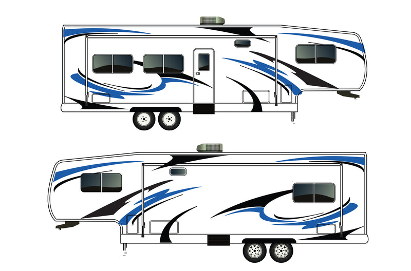 Replacement graphics decals for RVs Fifth-Wheels (kit RG15006)