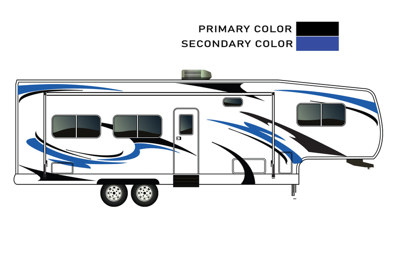 Replacement graphics decals for RVs Fifth-Wheels (kit RG15006)