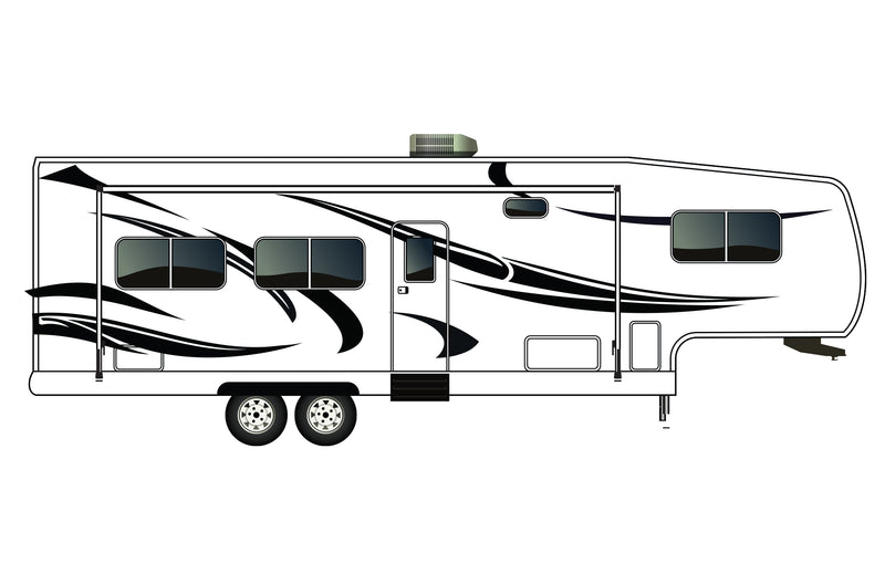 Replacement graphics decals for RVs Fifth-Wheels (kit RG15007)