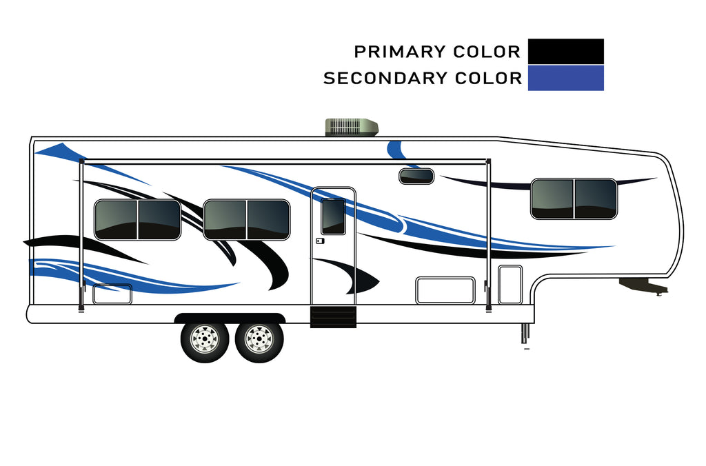 Color Coding Rvs Replacement graphics decals for RVs Fifth-Wheels (kit RG15007)