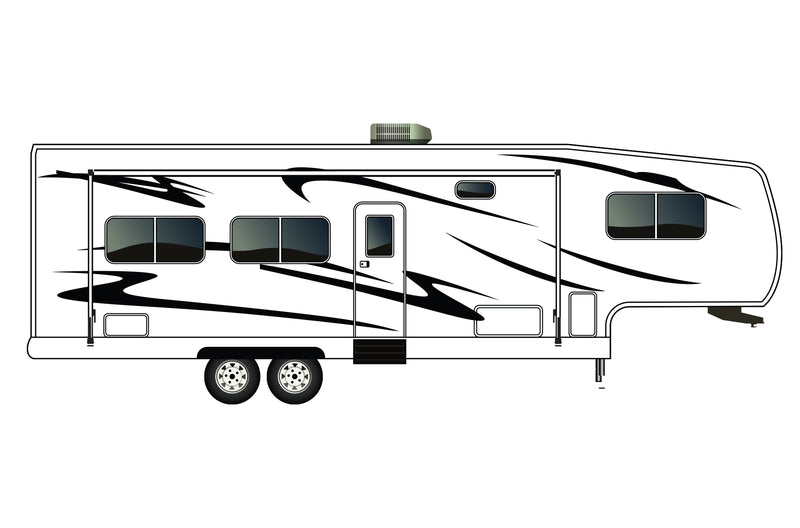 Replacement graphics decals for RVs Fifth-Wheels (kit RG15008)