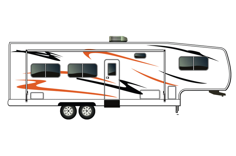 Replacement graphics decals for RVs Fifth-Wheels (kit RG15008)