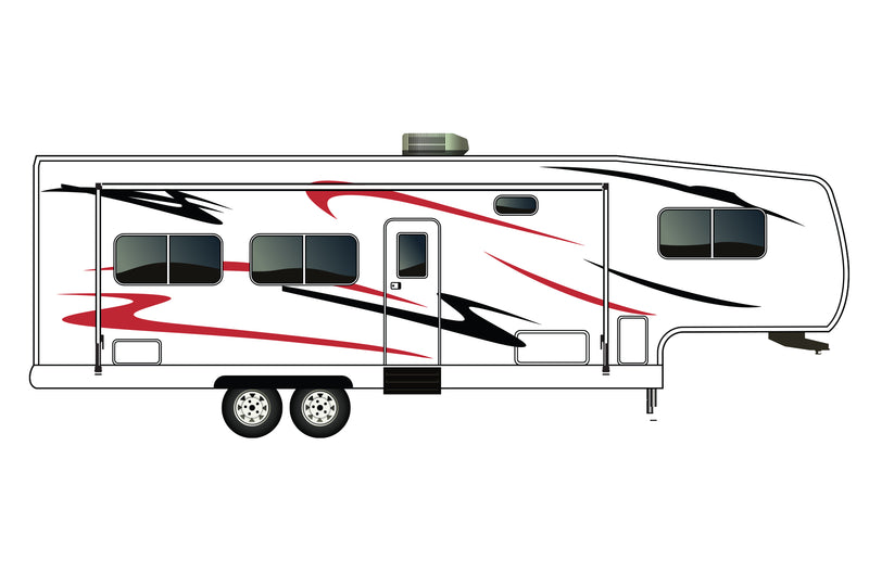 Replacement graphics decals for RVs Fifth-Wheels (kit RG15008)