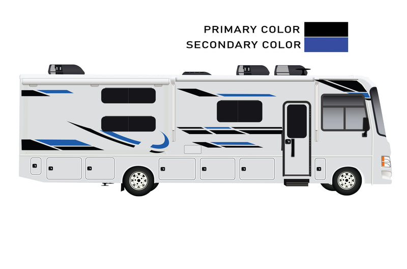 Replacement graphics decals for RVs Motorhome Class A (kit RG15005)