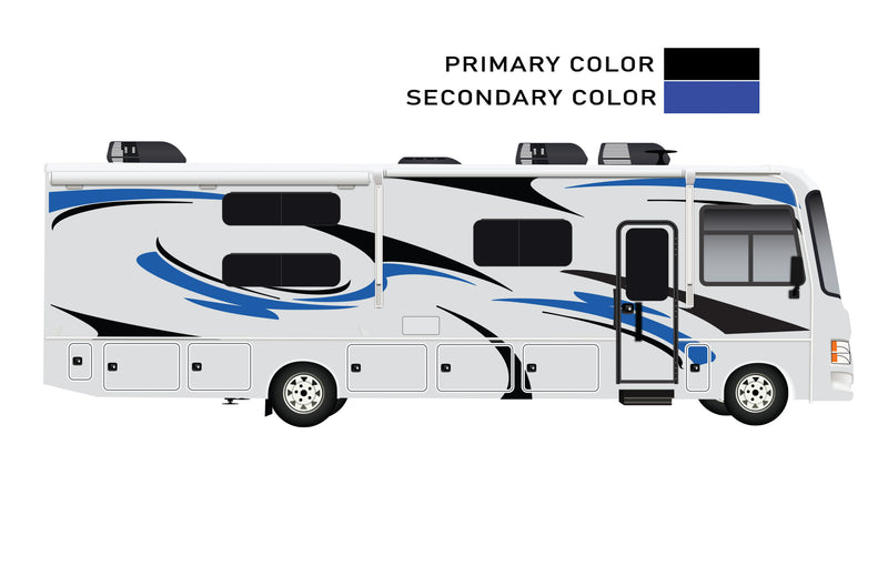 Replacement graphics decals for RVs Motorhome Class A (kit RG15006)