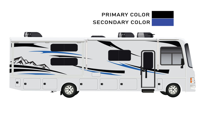 Replacement graphics decals for RVs Motorhome Class A (kit RG15004)