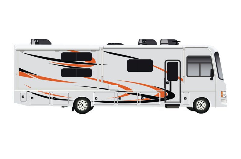 Replacement graphics decals for RVs Motorhome Class A (kit RG15001)