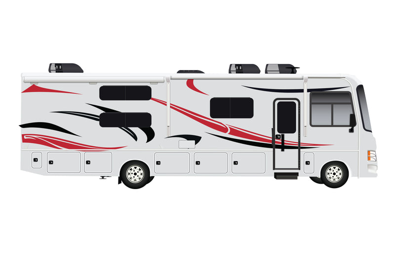Replacement Rv Graphics Decals Replacement graphics decals for RVs Motorhome Class A (kit RG15007)