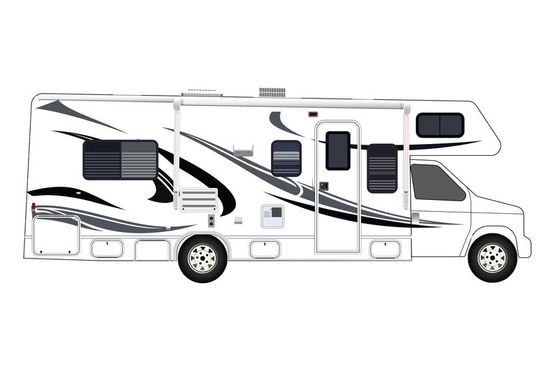 Type C Rv Sticker Replacement graphics decals for RVs Motorhome Class C (kit RG15007)