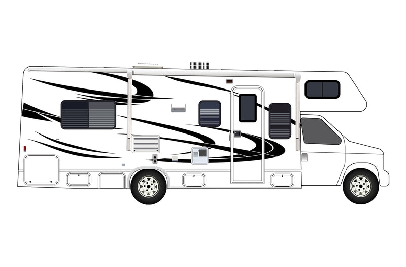 Type C Rv Sticker Replacement graphics decals for RVs Motorhome Class C (kit RG15001)