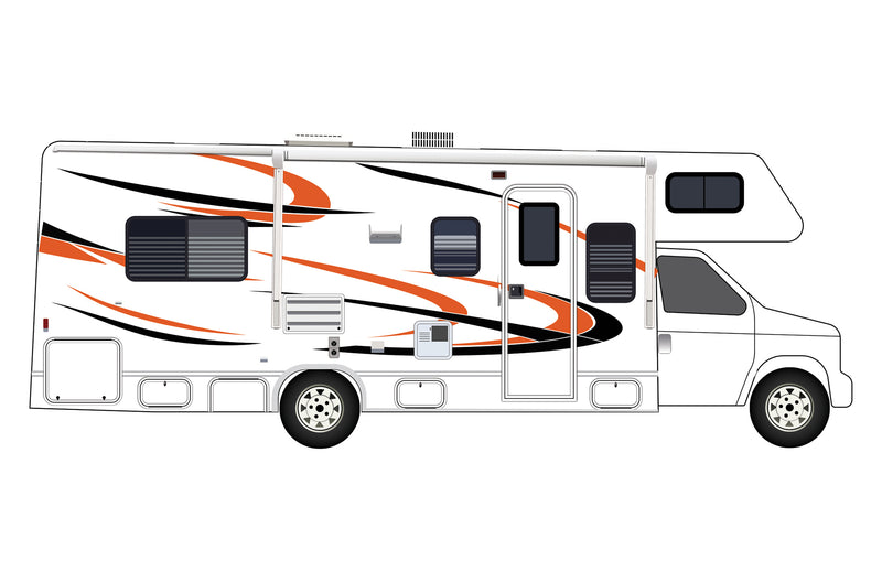 Replacement graphics decals for RVs Motorhome Class C (kit RG15001)