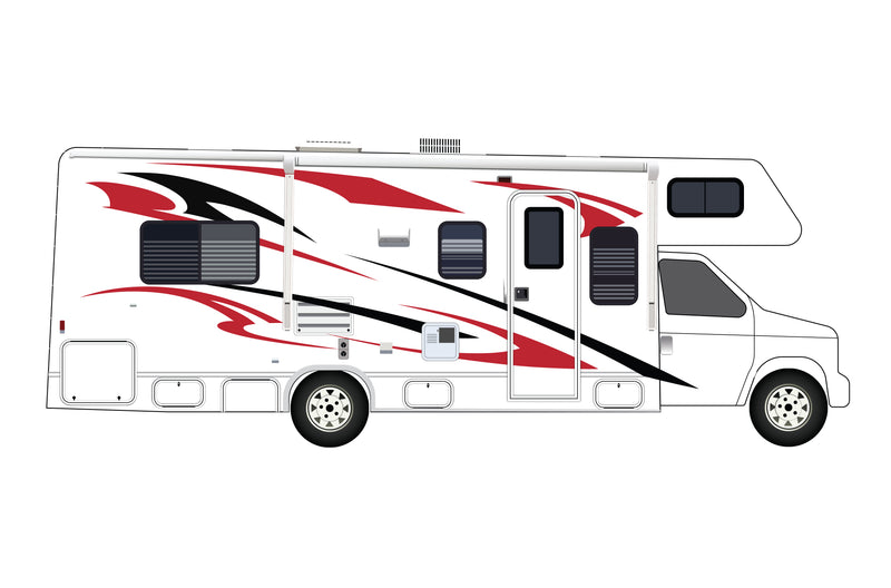 Replacement graphics decals for RVs Motorhome Class C (kit RG15002)