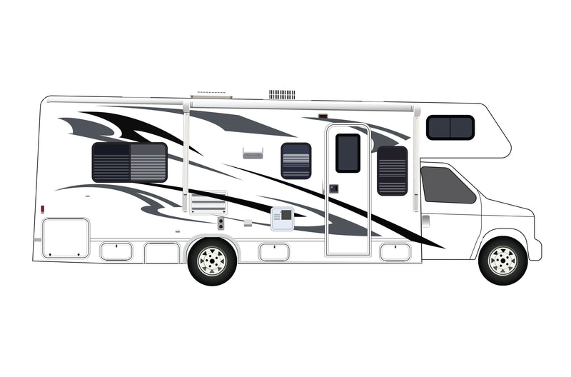 Replacement graphics decals for RVs Motorhome Class C (kit RG15002)