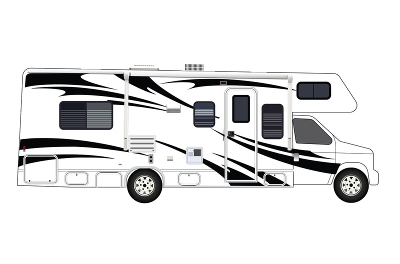 Replacement graphics decals for RVs Motorhome Class C (kit RG15003)