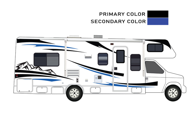 Replacement graphics decals for RVs Motorhome Class C (kit RG15004)