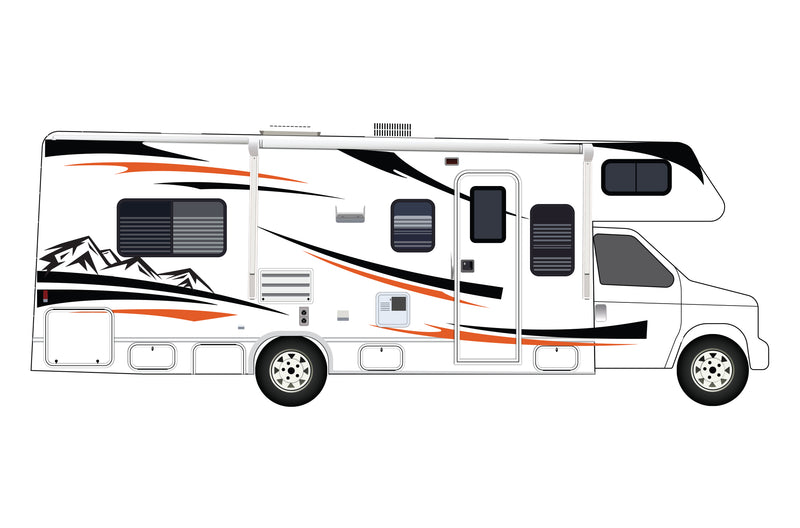 Replacement graphics decals for RVs Motorhome Class C (kit RG15004)