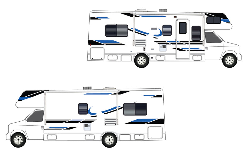 Replacement graphics decals for RVs Motorhome Class C (kit RG15005)