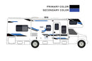 Replacement graphics decals for RVs Motorhome Class C (kit RG15005)